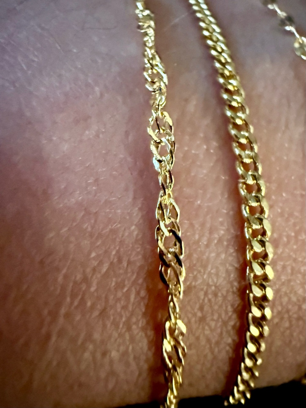 6” 10k Gold Women's Bracelet - Dainty Chain Styles